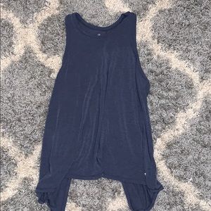 Gap open back tie back tank top